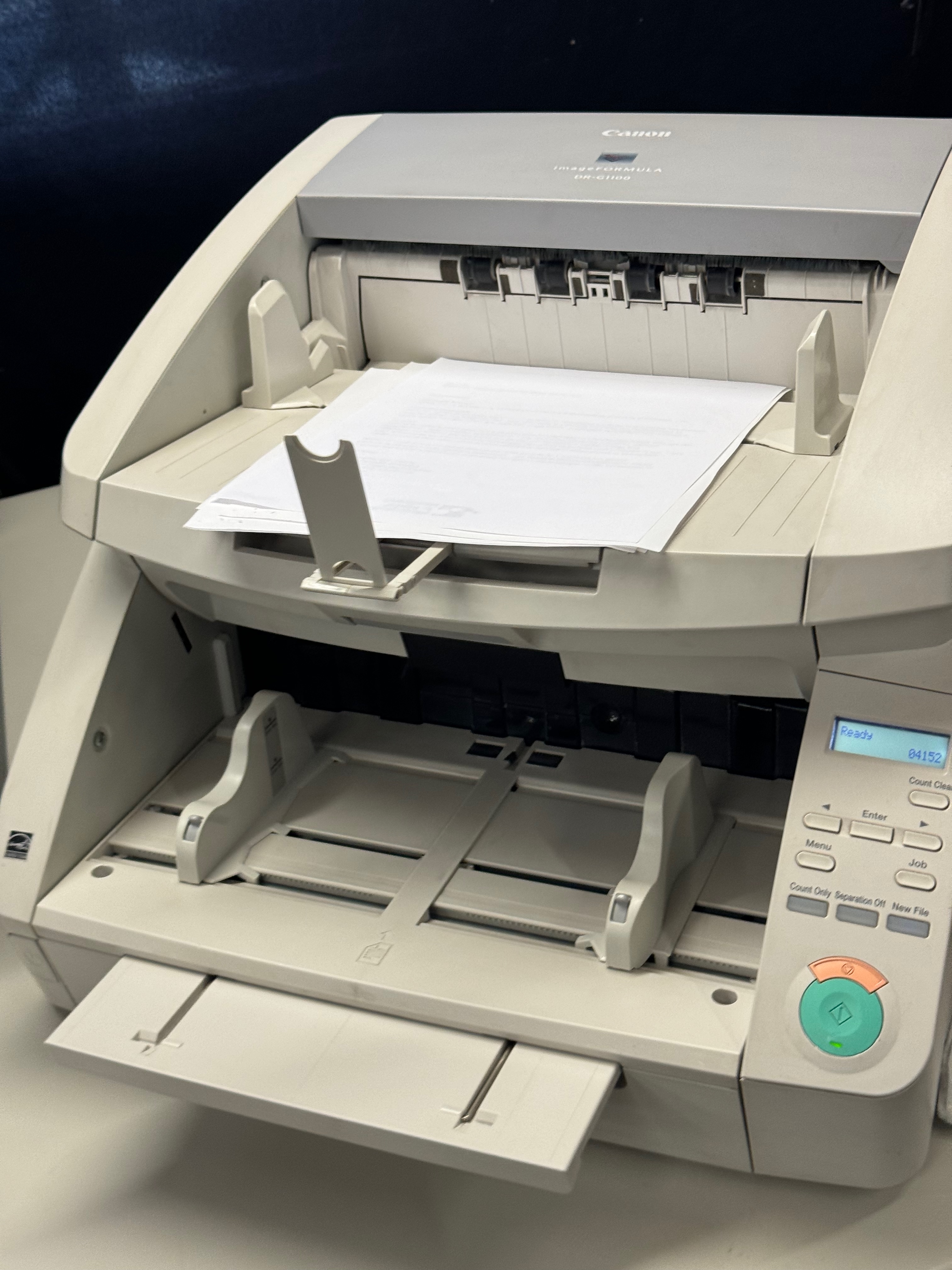 Canon DG-1100 scanner.