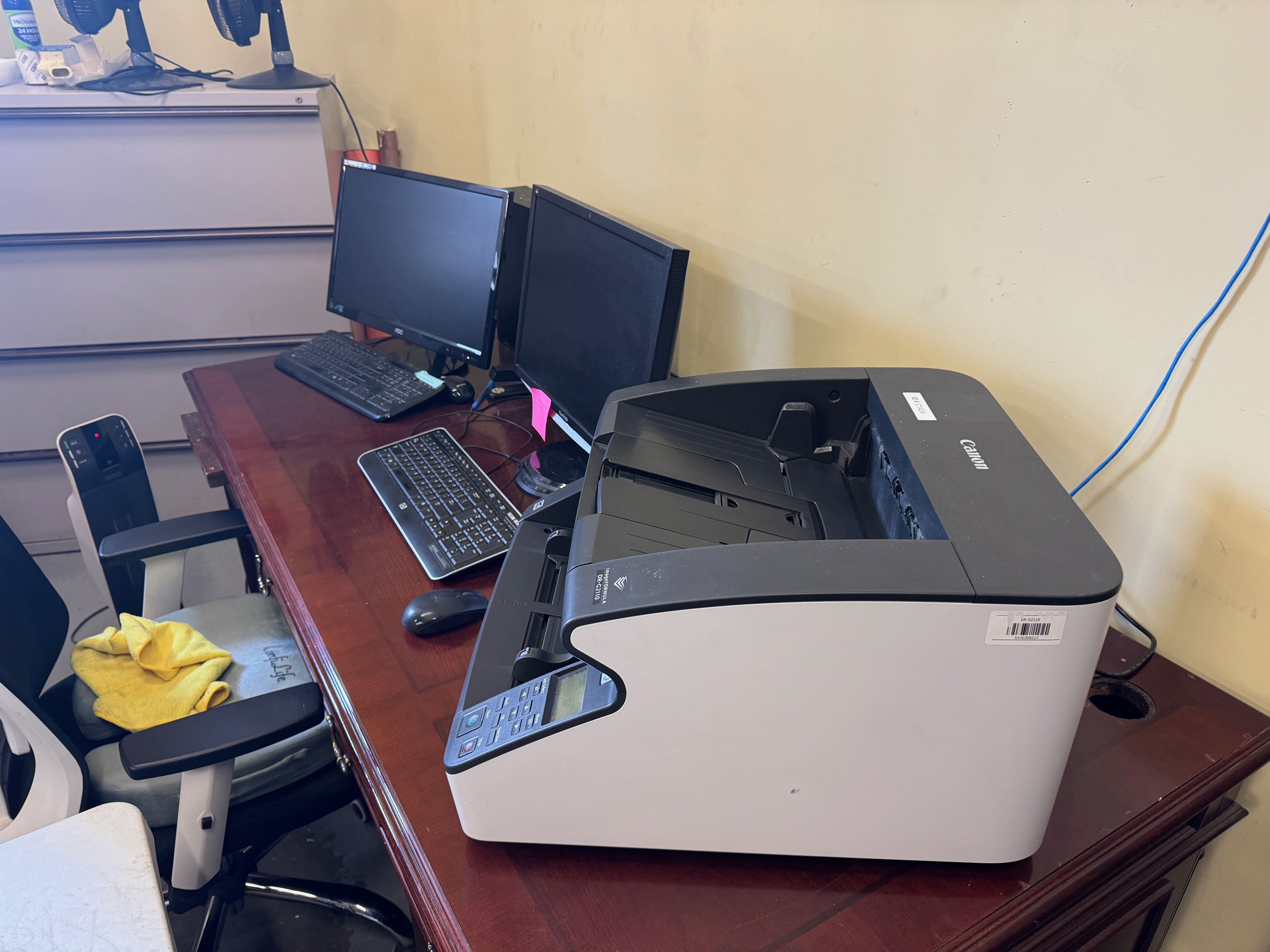 Hi speed document scanning services station.