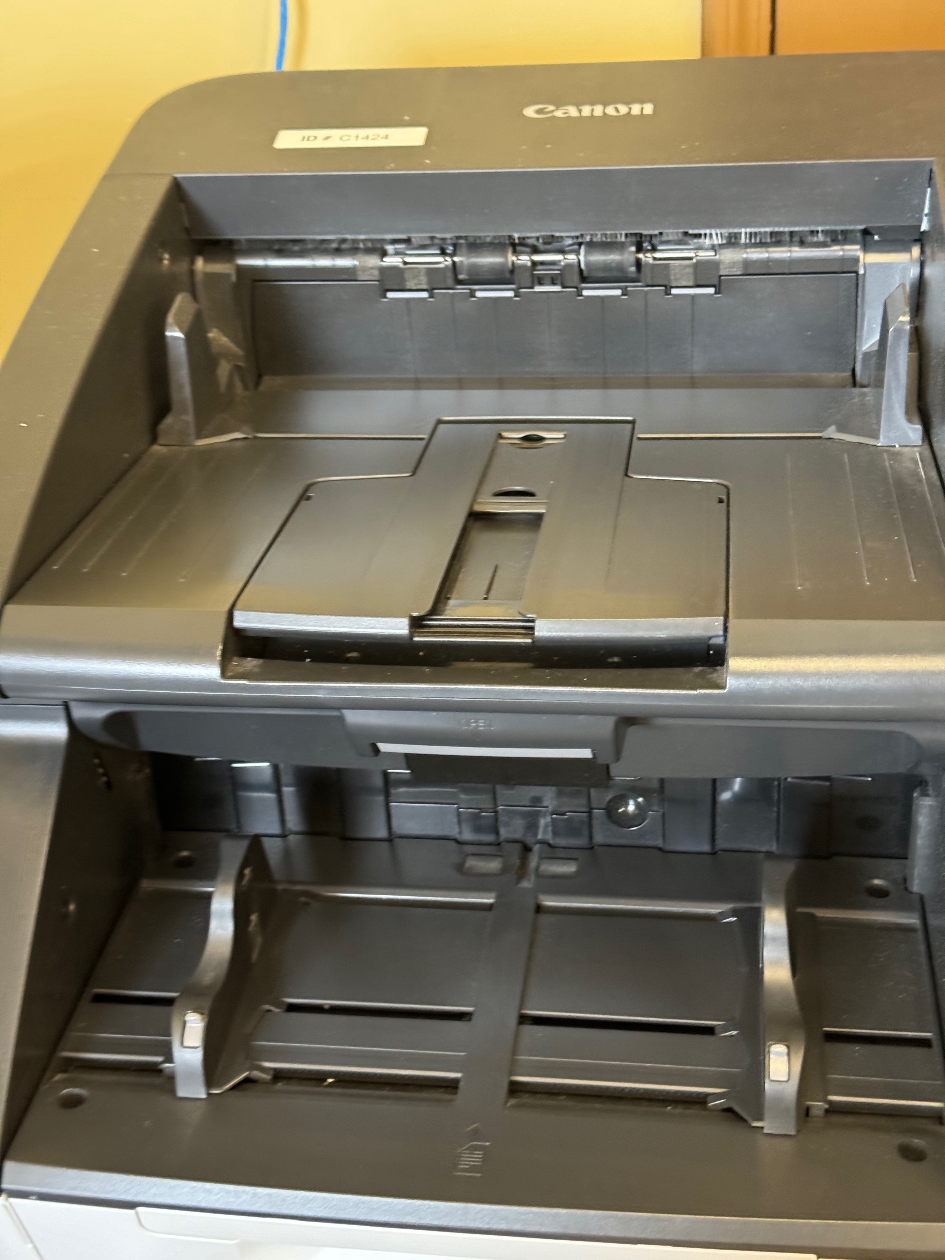 Hi speed Canon document scanner used in document scanning services.