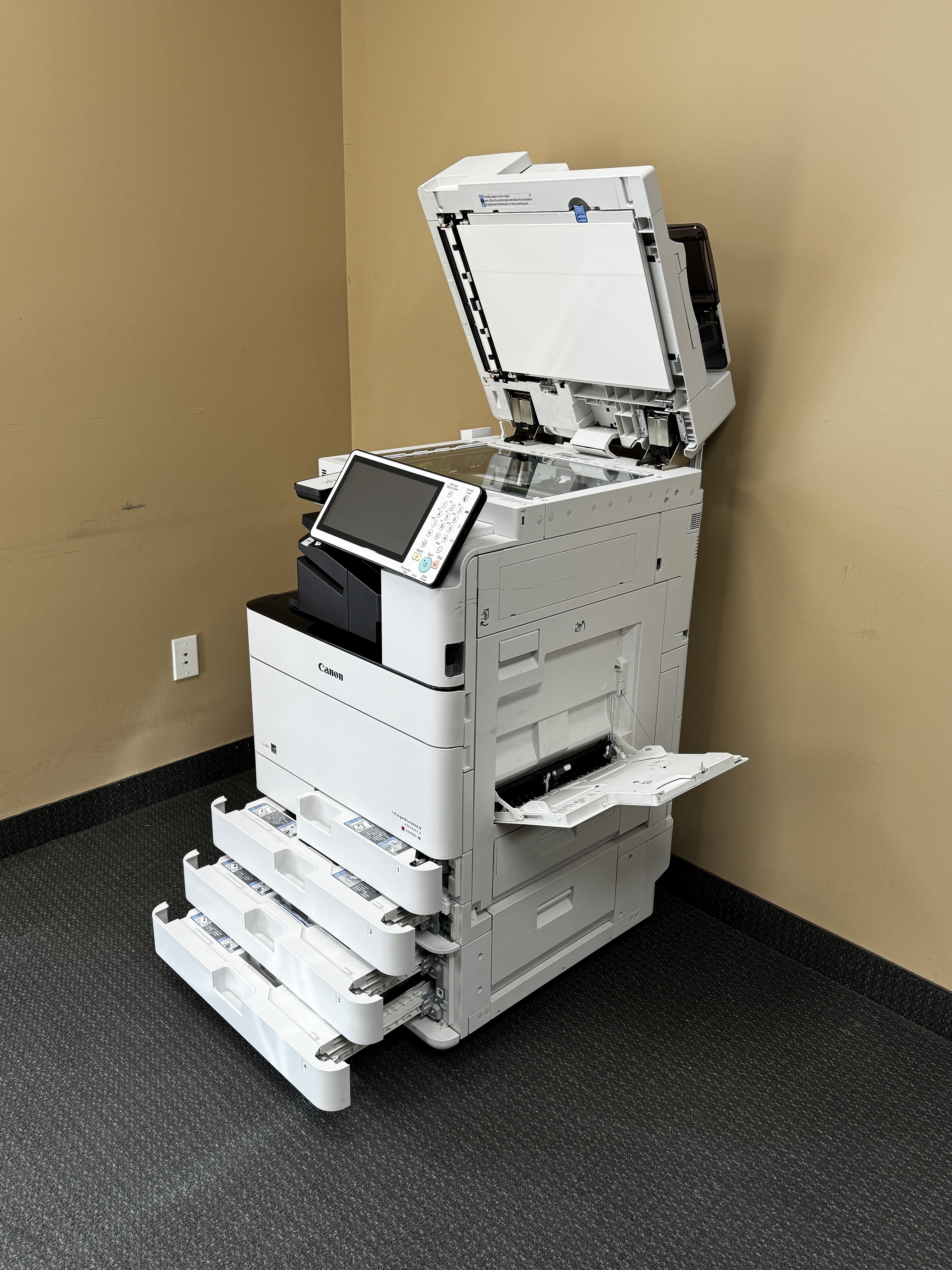 Canon copier used in large document scanning. 