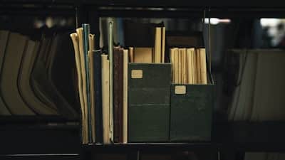 Files being prepped for scanning a document.